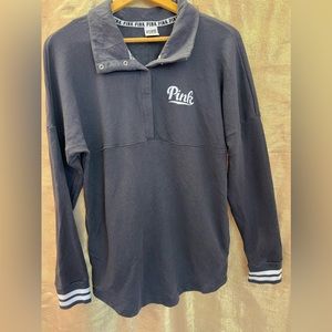 VS PINK SWEATSHIRT WITH BUTTONS